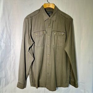 Ex Officio Men’s Long Sleeve Ripstop Cotton/Poly Hiking Travel - L